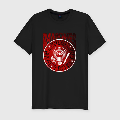 Мужская футболка премиум с принтом Ramones, вид спереди #2