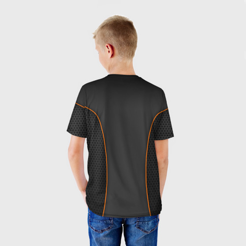 Детская футболка 3D с принтом Lamborghini, вид сзади #2