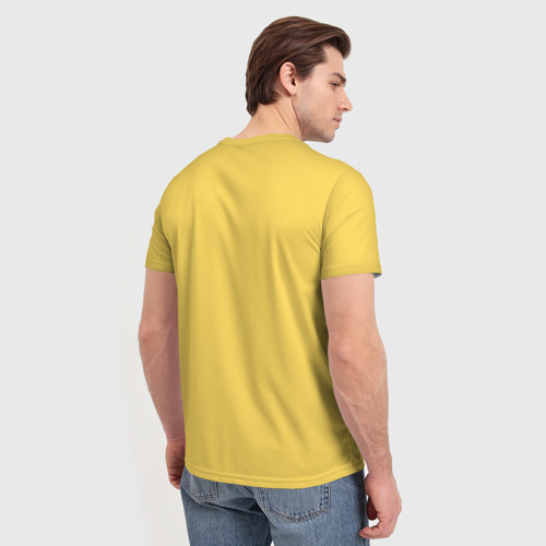 Мужская футболка 3D с принтом Сборная Бразилии, вид сзади #2