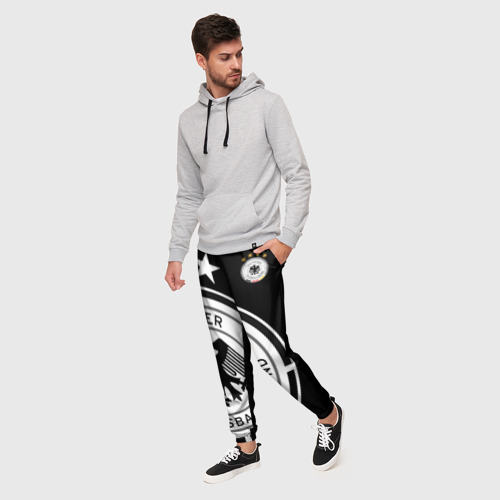 Мужские брюки 3D с принтом Сборная Германии Exclusive, фото на моделе #1