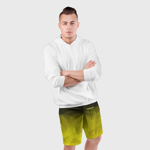 Мужские шорты спортивные с принтом CYBERPUNK 2077 | КИБЕРПАНК 2077, фото #4