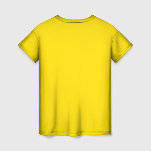 Женская футболка 3D с принтом Бразилия форма (без надписи сзади), вид сзади #1
