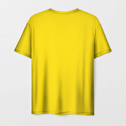 Мужская футболка 3D с принтом Бразилия форма без надписи сзади, вид сзади #1