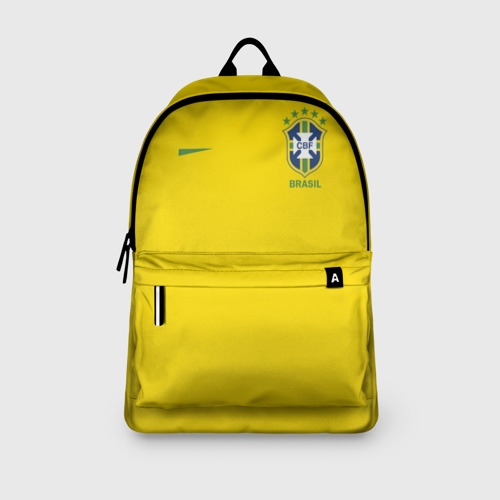Рюкзак 3D с принтом Бразилия форма (без надписи сзади), вид сбоку #3