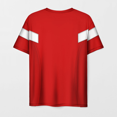 Мужская футболка 3D с принтом Сборная России, вид сзади #1