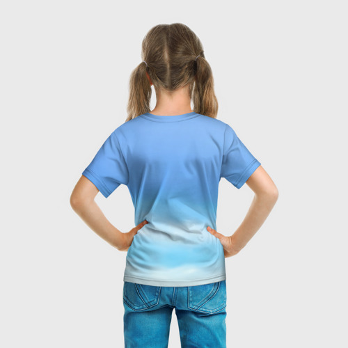 Детская футболка 3D с принтом Violet Evergarden, вид сзади #2