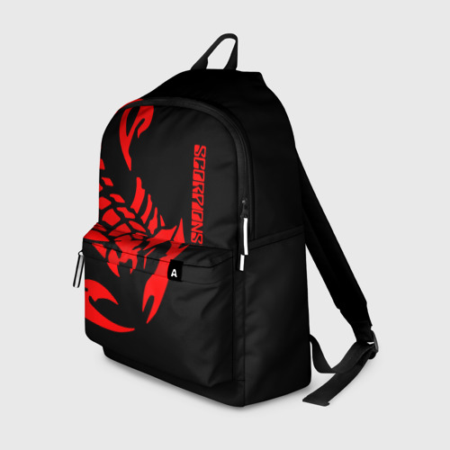 Рюкзак 3D с принтом Scorpions, вид спереди #2