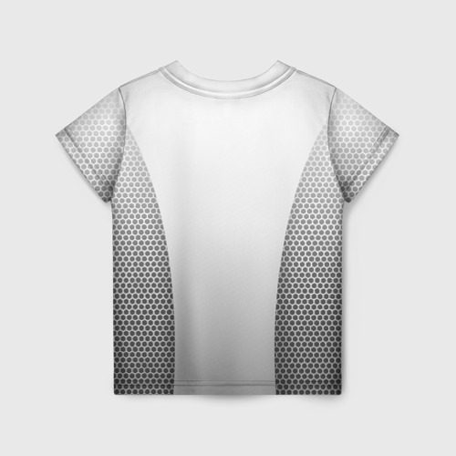Детская футболка 3D с принтом Сборная России форма с сеткой, вид сзади #1