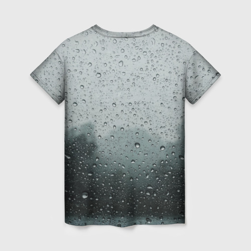 Женская футболка 3D с принтом The Rain, вид сзади #1