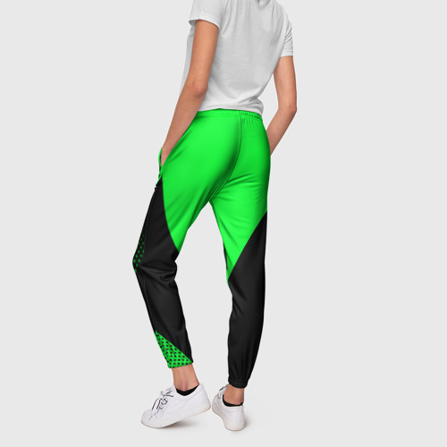 Женские брюки 3D с принтом Swimmer, вид сзади #2
