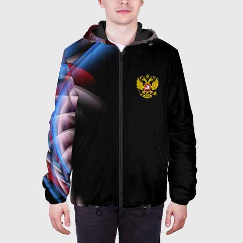 Мужская куртка 3D с принтом Россия, вид сбоку #3