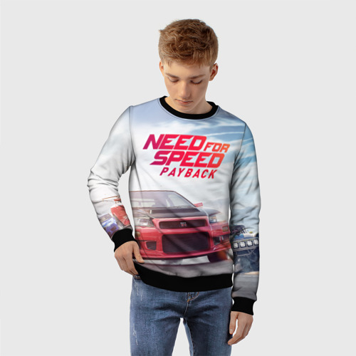 Детский свитшот 3D с принтом Need for Speed: Payback, фото на моделе #1