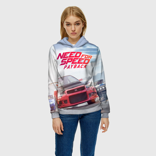 Женская толстовка 3D с принтом Need for Speed: Payback, фото на моделе #1