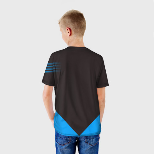 Детская футболка 3D с принтом Tennis, вид сзади #2