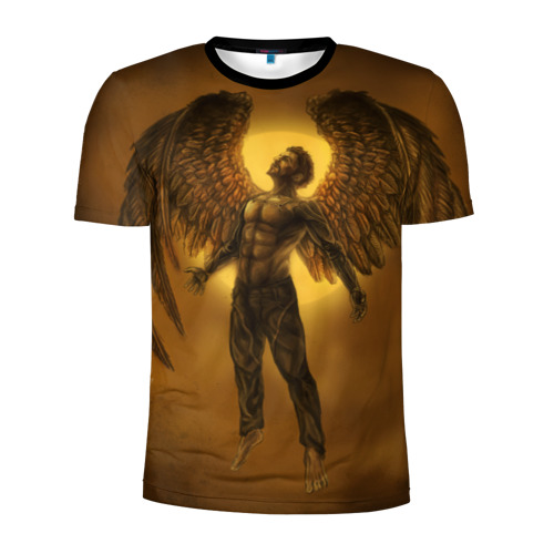 Мужская футболка 3D спортивная с принтом Deus Ex: Human Revolution, вид спереди #2