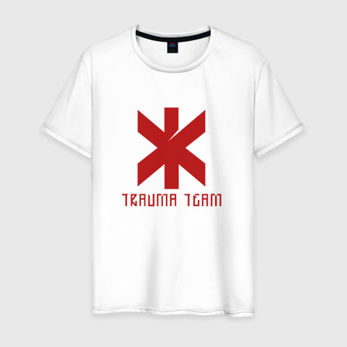 Мужская футболка с принтом TRAUMA TEAM \ CYBERPUNK 2077, вид спереди #2
