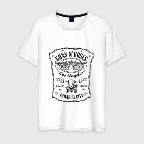Мужская футболка с принтом GunsN'Roses, вид спереди #2