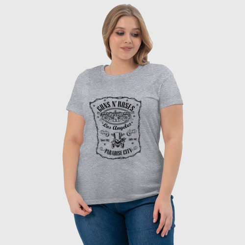 Женская футболка хлопок с принтом GunsN'Roses, фото #4