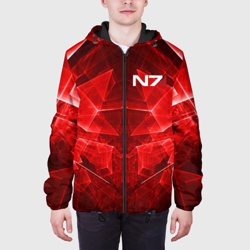 Мужская куртка 3D с принтом MASS EFFECT N7, вид сбоку #3