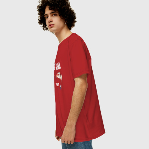 Мужская футболка хлопок Oversize с принтом Токийский гуль, вид сбоку #3