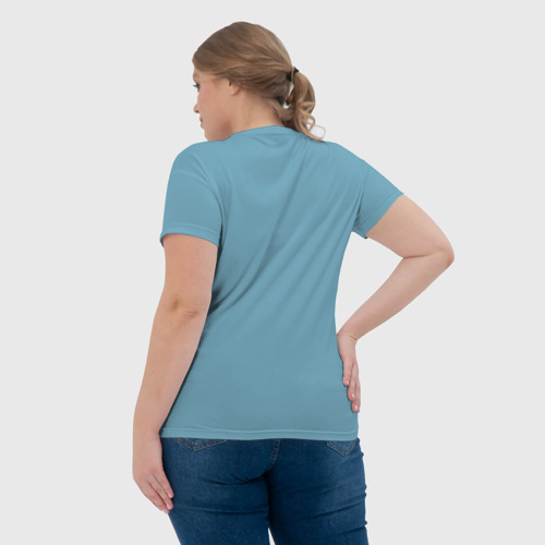 Женская футболка 3D с принтом Черешню неси!, вид сзади #2