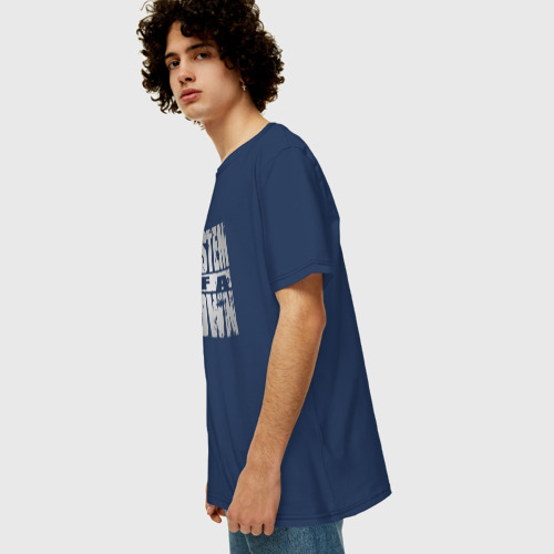 Мужская футболка хлопок Oversize с принтом System of a Down, вид сбоку #3