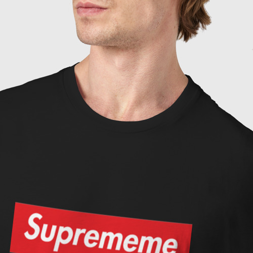 Мужская футболка хлопок с принтом Suprememe, фото #4