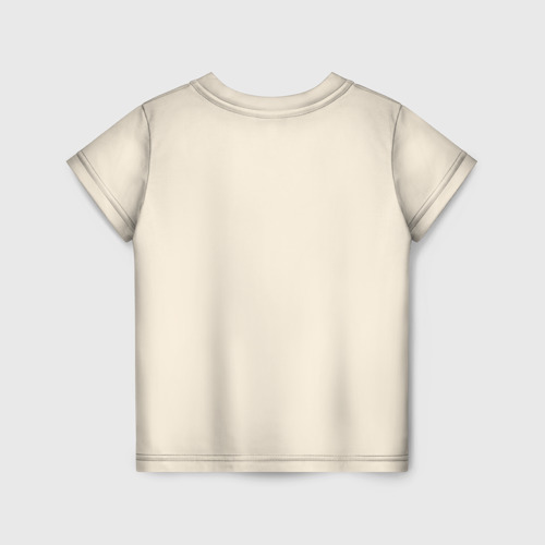 Детская футболка 3D с принтом GODZILLA КУШАЕТ | ГОДЗИЛЛА, вид сзади #1