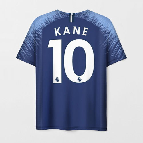 Мужская 3D футболка с принтом Kane away 18-19, вид сзади #1