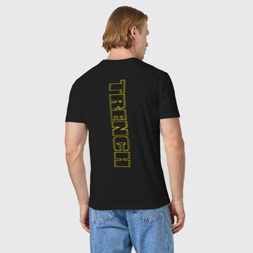 Мужская футболка хлопок с принтом Twenty One Pilots Trench, вид сзади #2