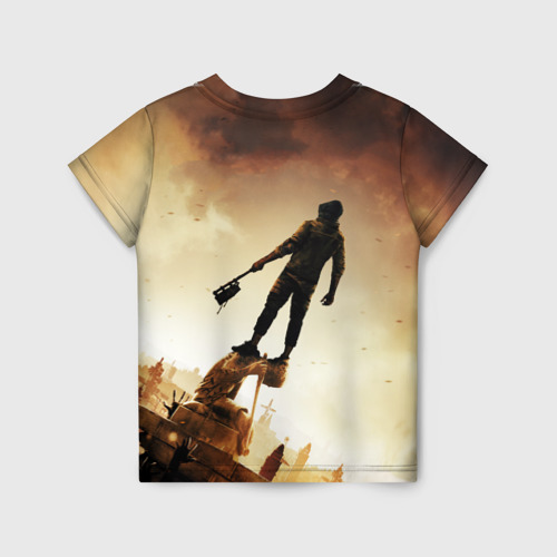 Детская футболка 3D с принтом Dying Light 2, вид сзади #1