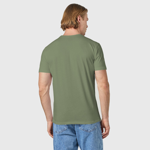 Мужская футболка хлопок с принтом Я программист, вид сзади #2