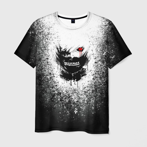 Мужская футболка 3D с принтом Токийский гуль, вид спереди #2