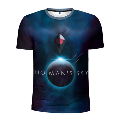 Мужская футболка 3D спортивная с принтом No Man’s Sky, вид спереди #2