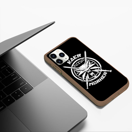 Чехол для iPhone 11 Pro Max матовый с принтом Ведьмак, фото #5