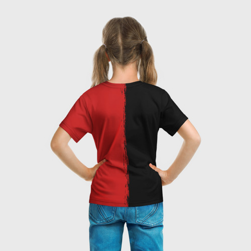 Детская футболка 3D с принтом RED DEAD REDEMPTION 2 | RDR2, вид сзади #2
