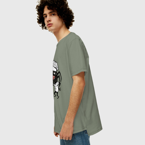 Мужская футболка хлопок Oversize с принтом Webber, вид сбоку #3