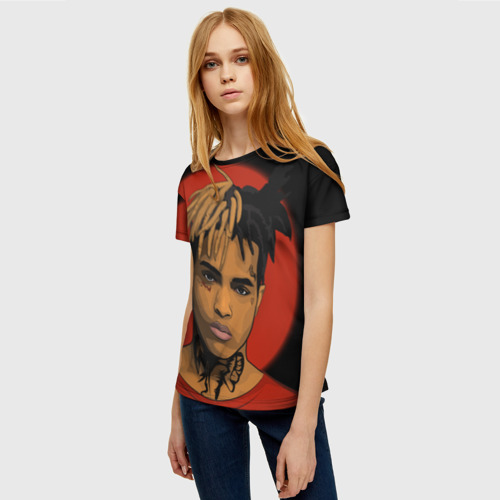 Женская футболка 3D с принтом XXXTentacion, фото на моделе #1