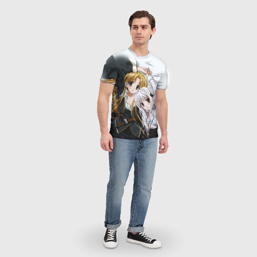 Мужская футболка 3D с принтом High School DxD, вид сбоку #3