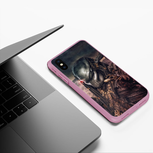 Чехол для iPhone XS Max матовый с принтом Хищник | Predator, фото #5