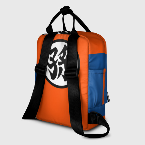 Женский рюкзак 3D с принтом GOKU KANJI, вид сзади #1