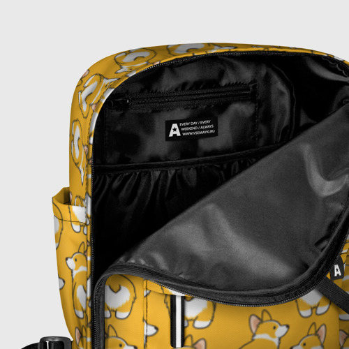 Женский рюкзак 3D с принтом Корги Паттерн, фото #5