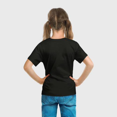 Детская футболка 3D с принтом Горилла 3D, вид сзади #2