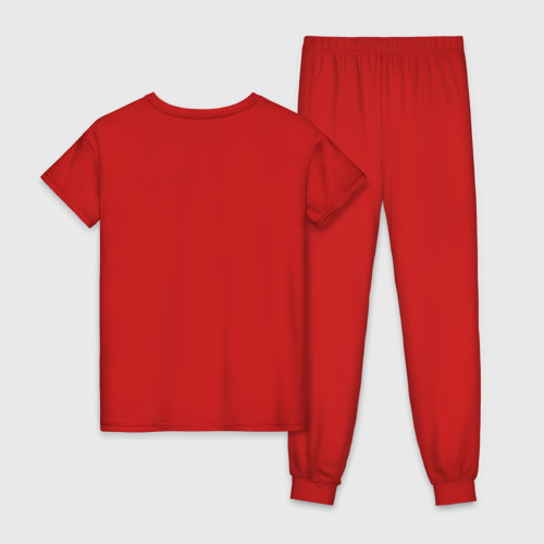 Женская пижама хлопок с принтом Пошлая Молли Лого, вид сзади #1