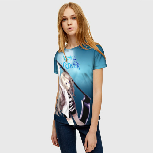Женская футболка 3D с принтом Рейчел Гарднер, фото на моделе #1