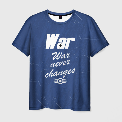 Мужская футболка 3D с принтом War never changes, вид спереди #2