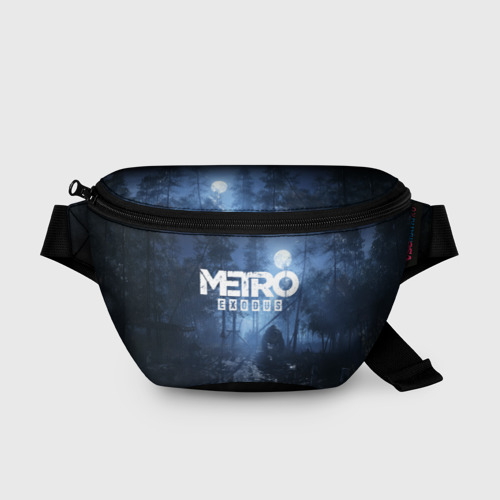 Поясная сумка 3D с принтом METRO EXODUS, вид спереди #2