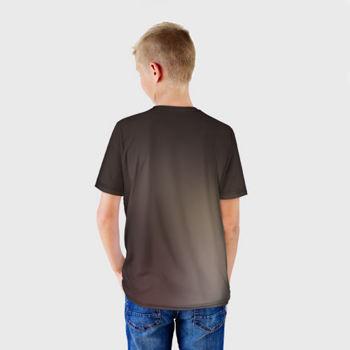 Детская 3D футболка с принтом Рейчел и Зак, вид сзади #2