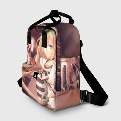 Женский рюкзак 3D с принтом Satsuriku no Tenshi, фото на моделе #1