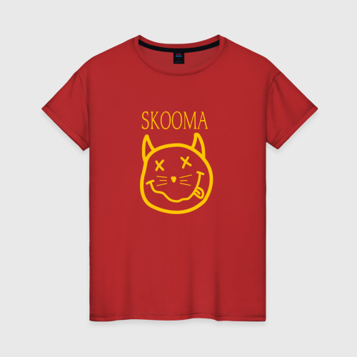 Женская футболка хлопок с принтом THE ELDER SCROLLS SCOOMA / СКУМА / SKYRIM, вид спереди #2